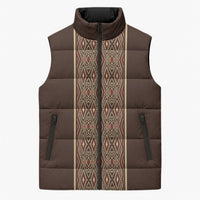 Mabuhay Philippines Festival Sleeveless Puffer Jacket Tnalak Modern Filipiniana Inspired