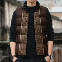 Mabuhay Philippines Festival Sleeveless Puffer Jacket Tnalak Modern Filipiniana Inspired