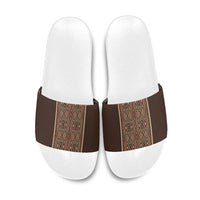 Mabuhay Philippines Festival Slide Sandals Tnalak Modern Filipiniana Inspired