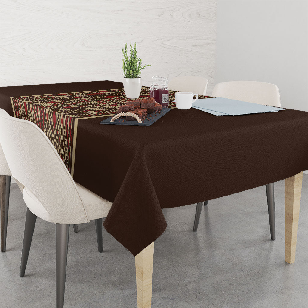 Mabuhay Philippines Festival Tablecloth Tnalak Modern Filipiniana Inspired