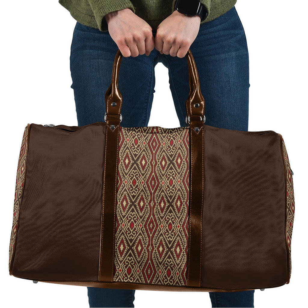 Mabuhay Philippines Festival Travel Bag Tnalak Modern Filipiniana Inspired