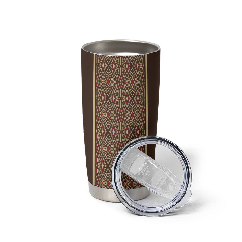 Mabuhay Philippines Festival Tumbler Cup Tnalak Modern Filipiniana Inspired