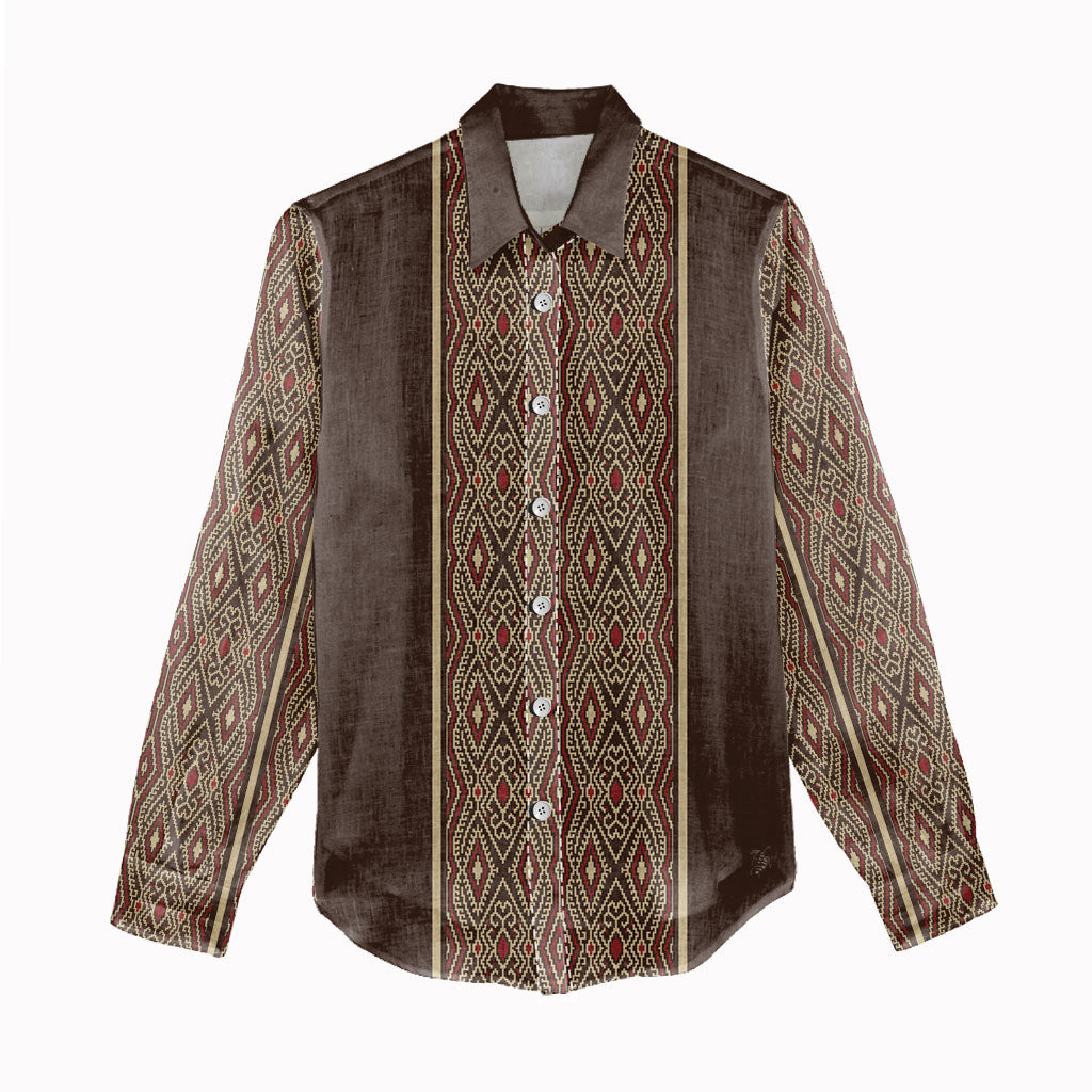 Mabuhay Philippines Festival Women Casual Shirt Tnalak Modern Filipiniana Inspired