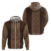 Mabuhay Philippines Festival Zip Hoodie Tnalak Modern Filipiniana Inspired