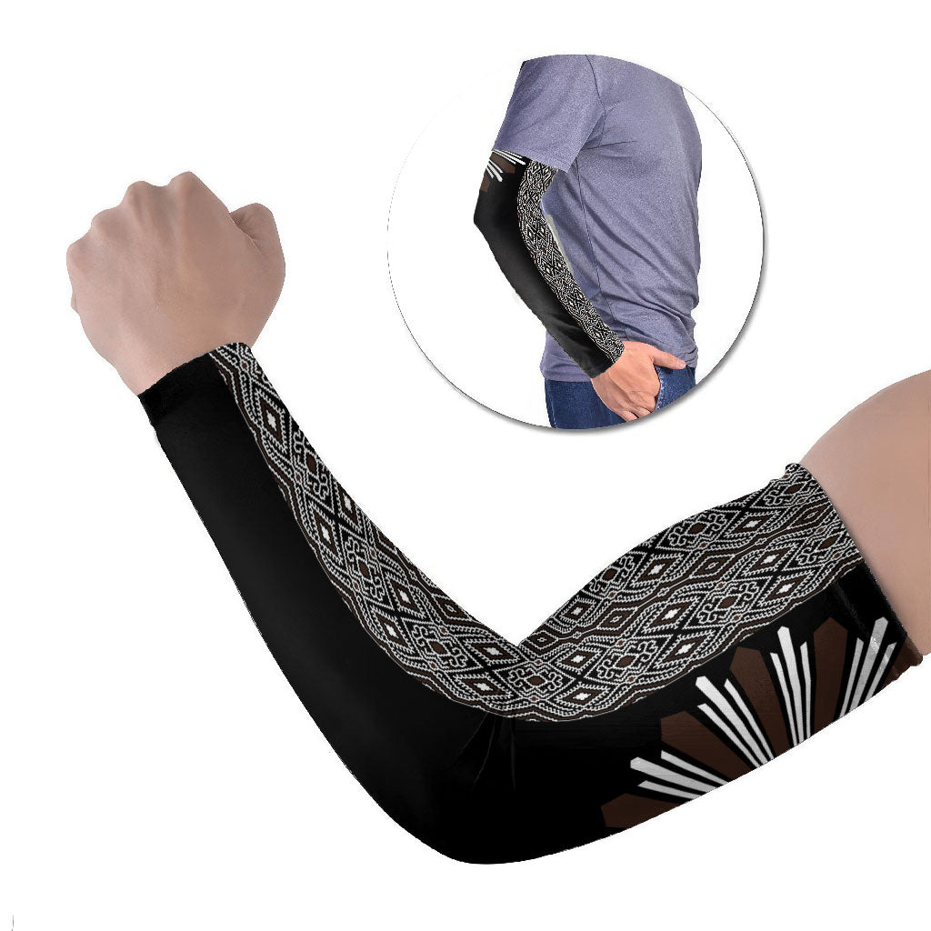 Mabuhay Philippines Festival Arm Sleeves Araw Tnalak Modern Filipiniana Inspired