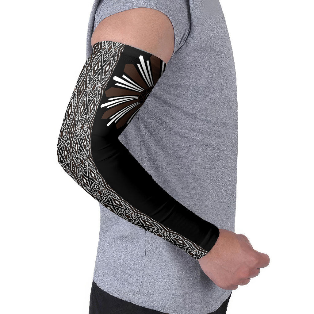 Mabuhay Philippines Festival Arm Sleeves Araw Tnalak Modern Filipiniana Inspired