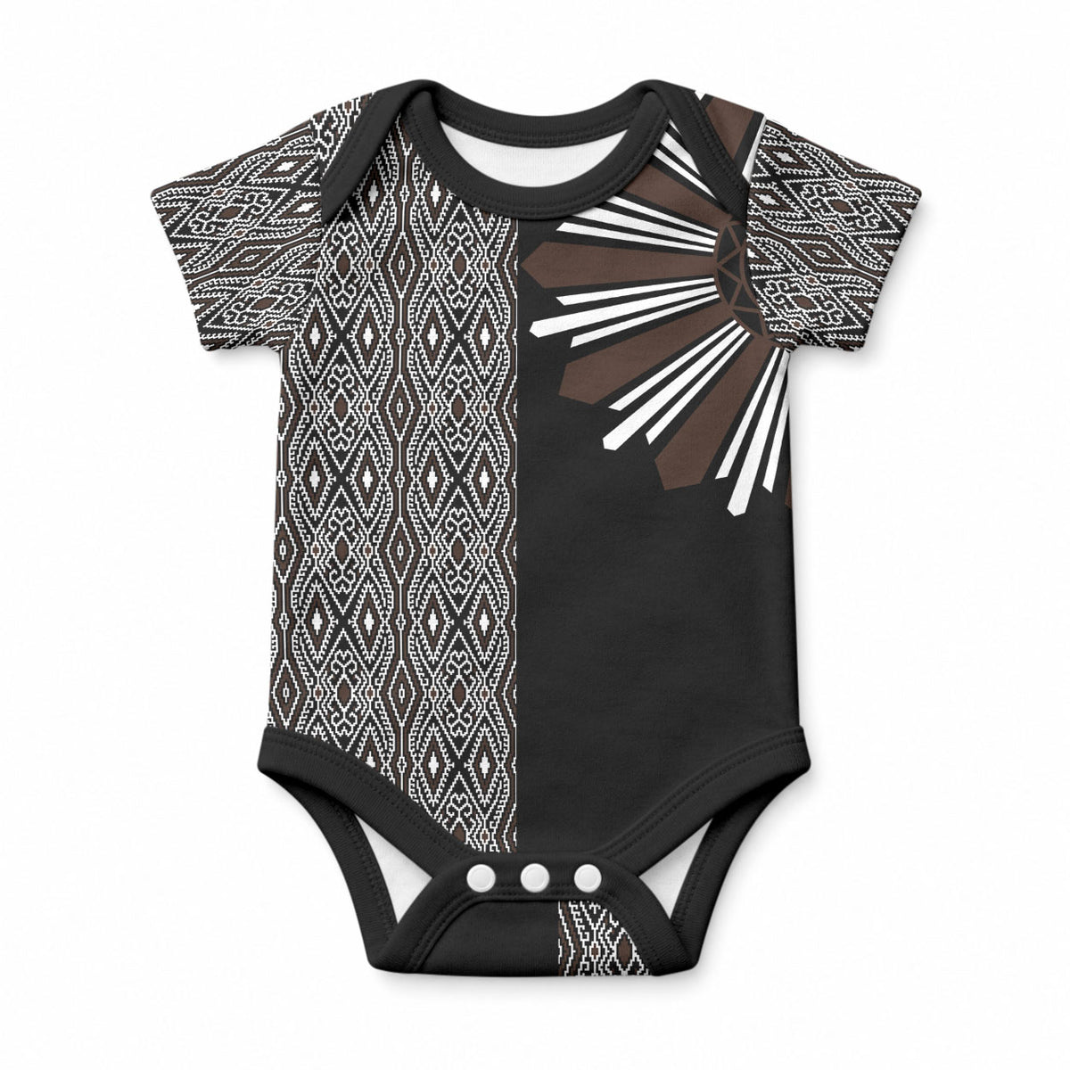 Mabuhay Philippines Festival Baby Onesie Araw Tnalak Modern Filipiniana Inspired