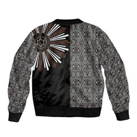 Mabuhay Philippines Festival Bomber Jacket Araw Tnalak Modern Filipiniana Inspired
