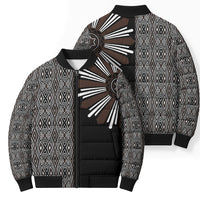 Mabuhay Philippines Festival Bomber Puffer Jacket Araw Tnalak Modern Filipiniana Inspired