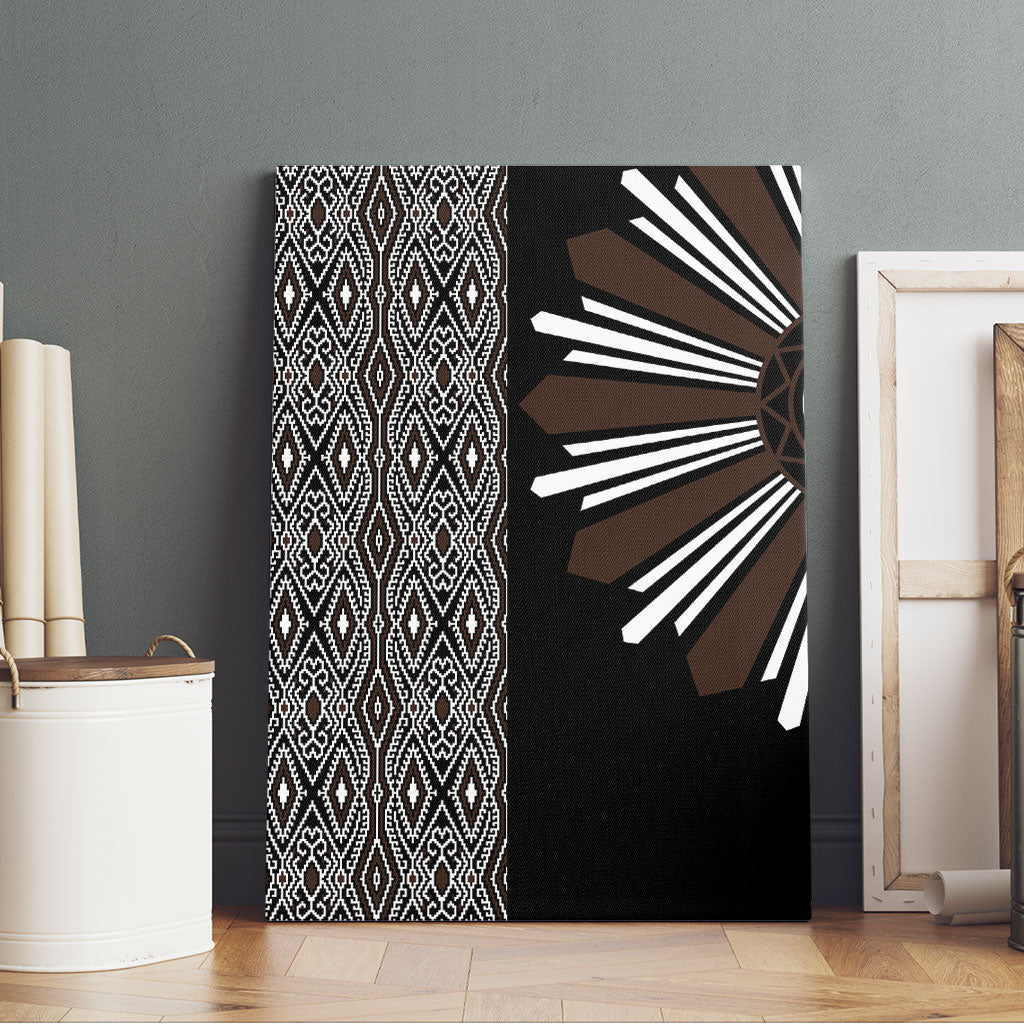 Mabuhay Philippines Festival Canvas Wall Art Araw Tnalak Modern Filipiniana Inspired