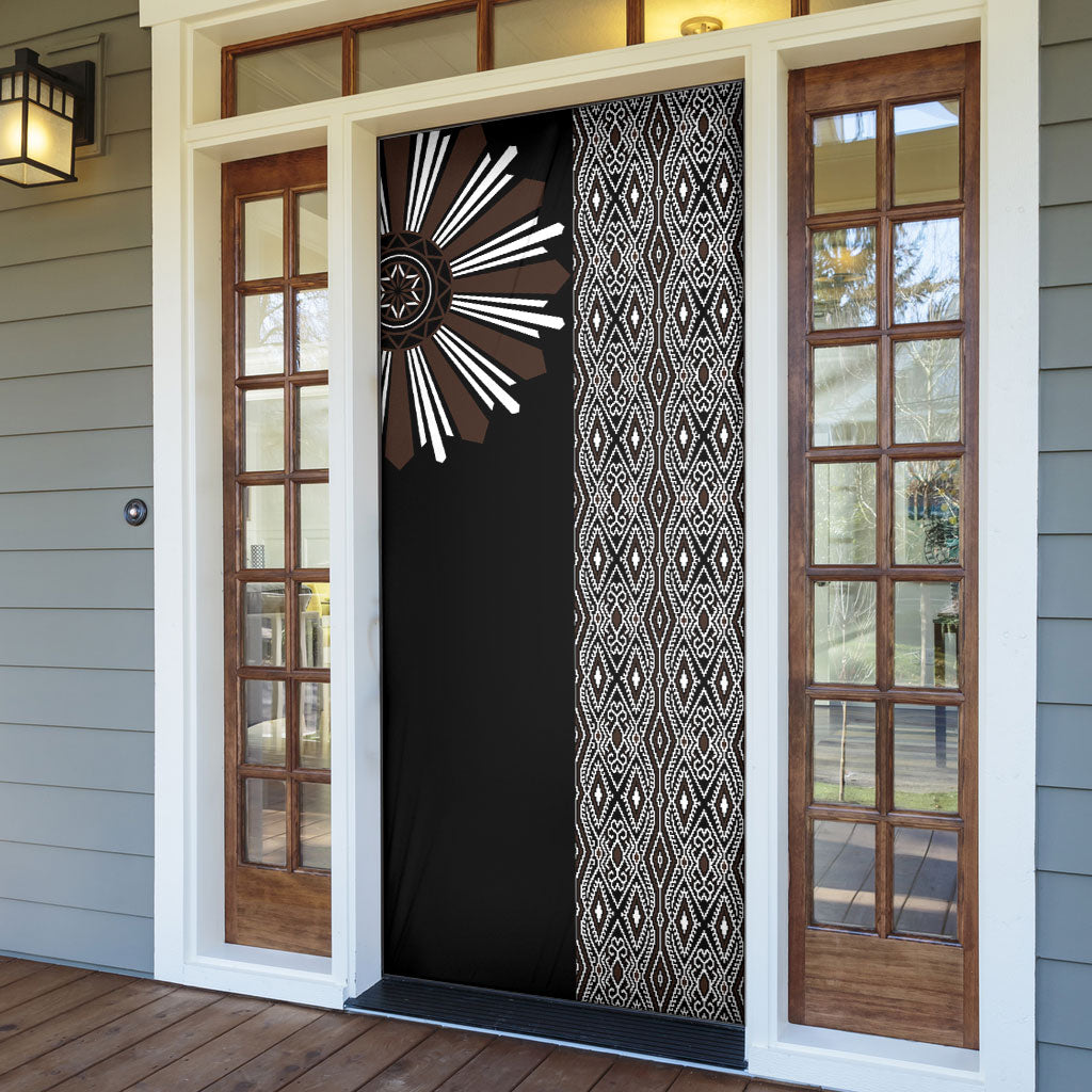 Mabuhay Philippines Festival Door Cover Araw Tnalak Modern Filipiniana Inspired