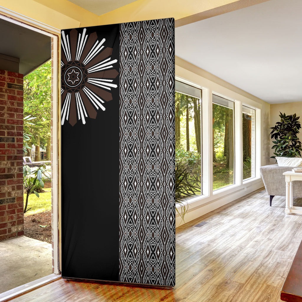 Mabuhay Philippines Festival Door Cover Araw Tnalak Modern Filipiniana Inspired