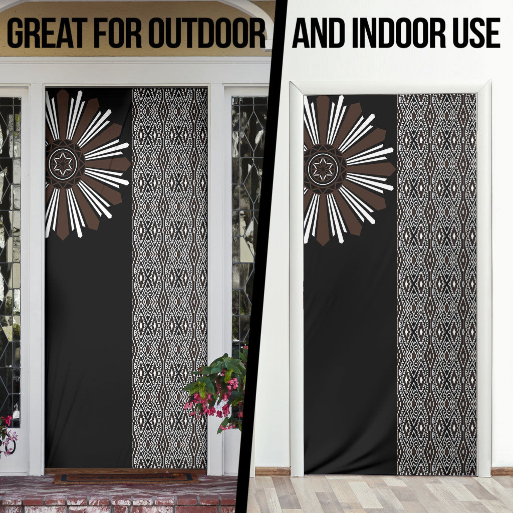 Mabuhay Philippines Festival Door Cover Araw Tnalak Modern Filipiniana Inspired
