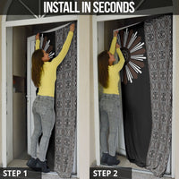 Mabuhay Philippines Festival Door Cover Araw Tnalak Modern Filipiniana Inspired