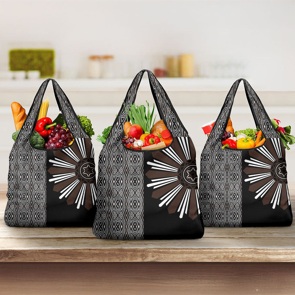 Mabuhay Philippines Festival Grocery Bag Araw Tnalak Modern Filipiniana Inspired