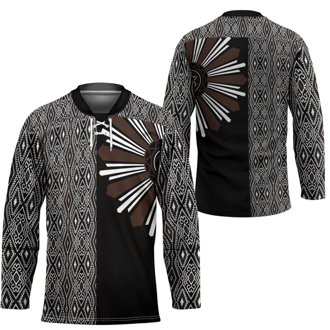 Mabuhay Philippines Festival Hockey Jersey Araw Tnalak Modern Filipiniana Inspired