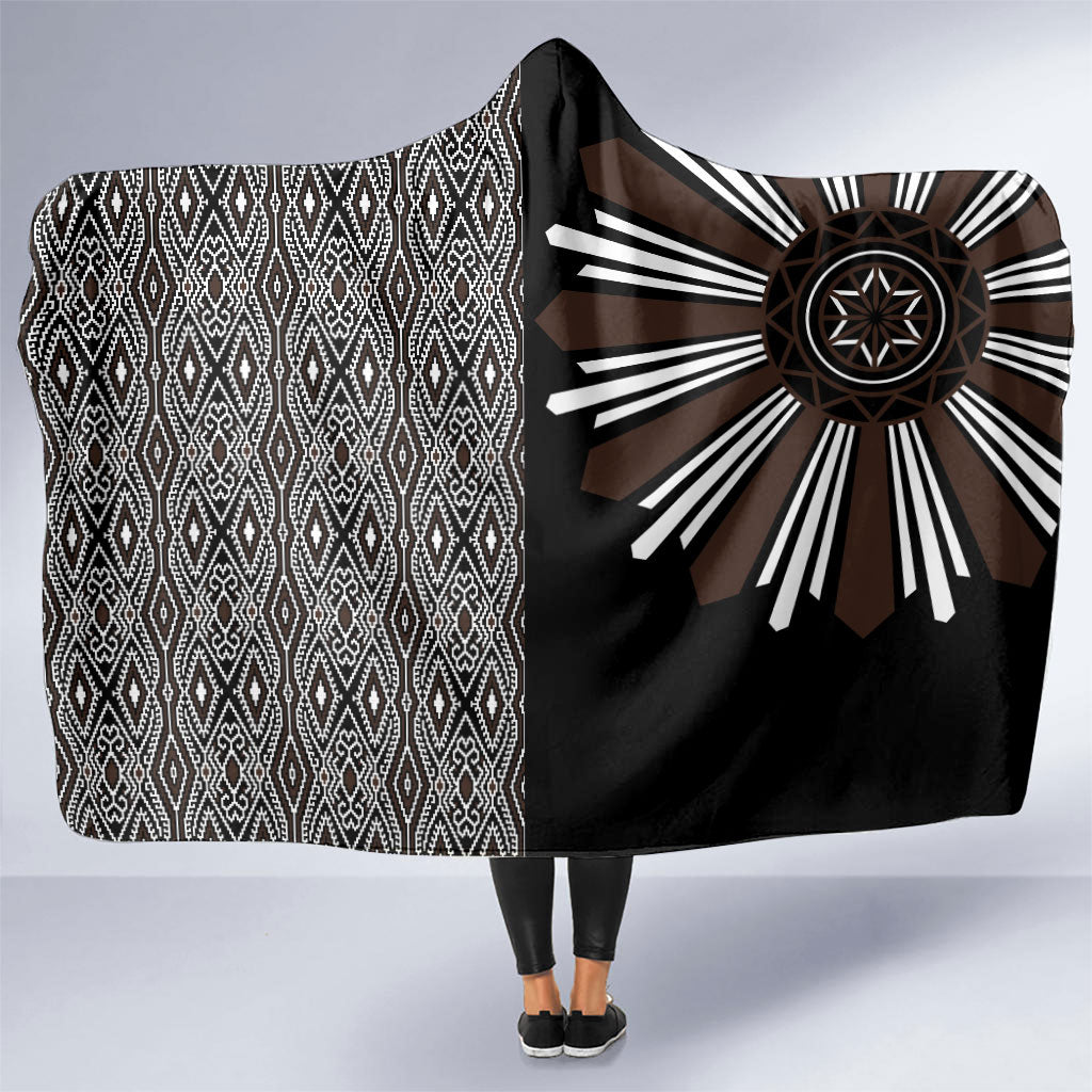 Mabuhay Philippines Festival Hooded Blanket Araw Tnalak Modern Filipiniana Inspired