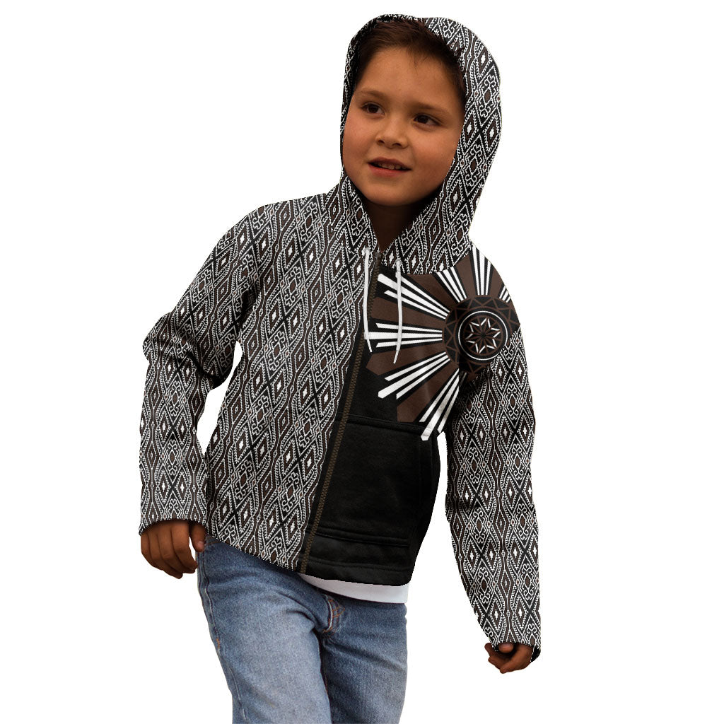 Mabuhay Philippines Festival Kid Hoodie Araw Tnalak Modern Filipiniana Inspired