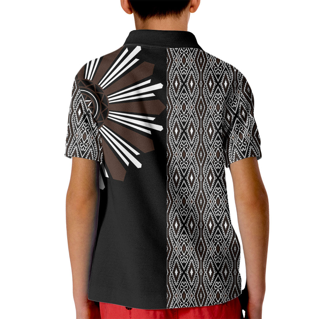 Mabuhay Philippines Festival Kid Polo Shirt Araw Tnalak Modern Filipiniana Inspired