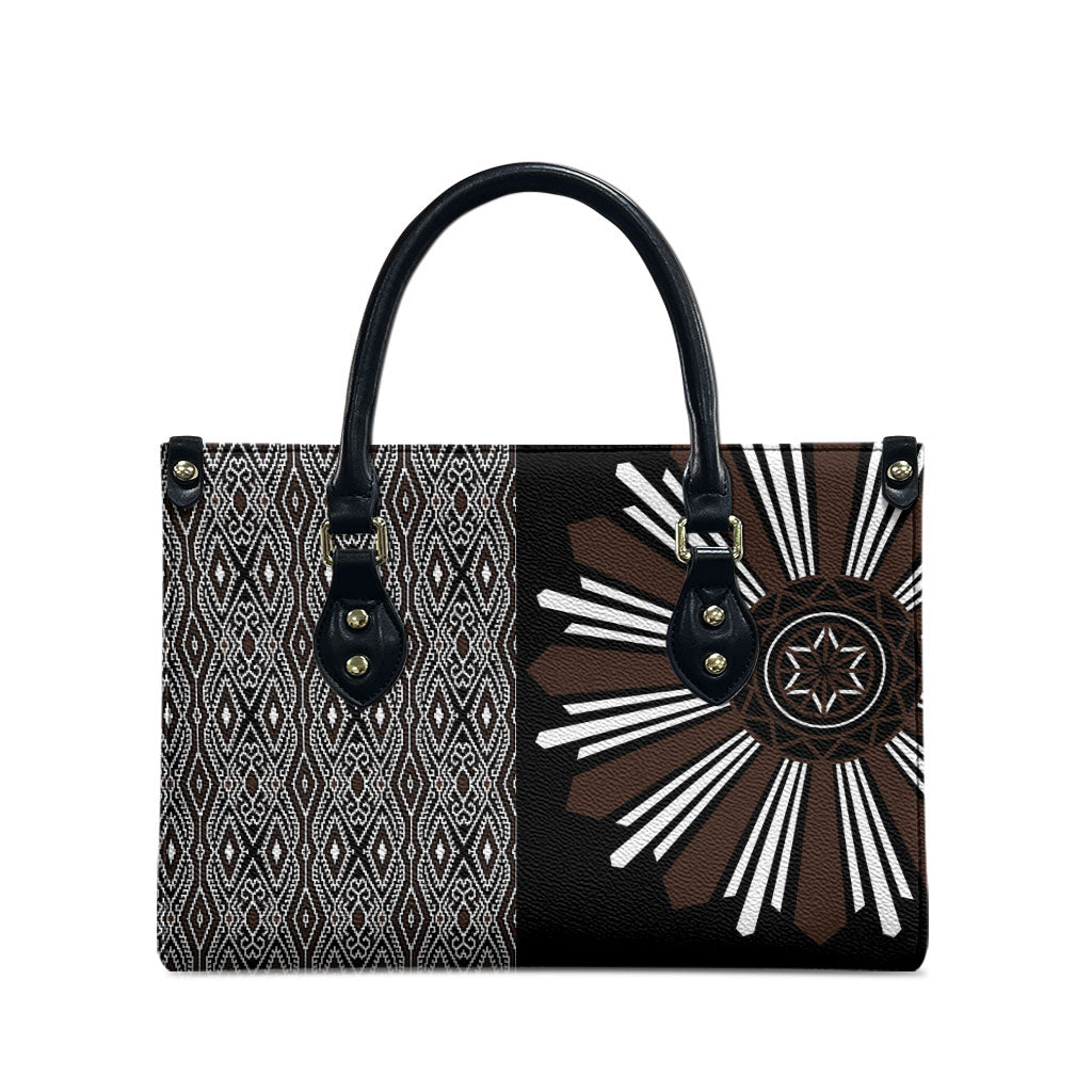 Mabuhay Philippines Festival Leather Bag Araw Tnalak Modern Filipiniana Inspired