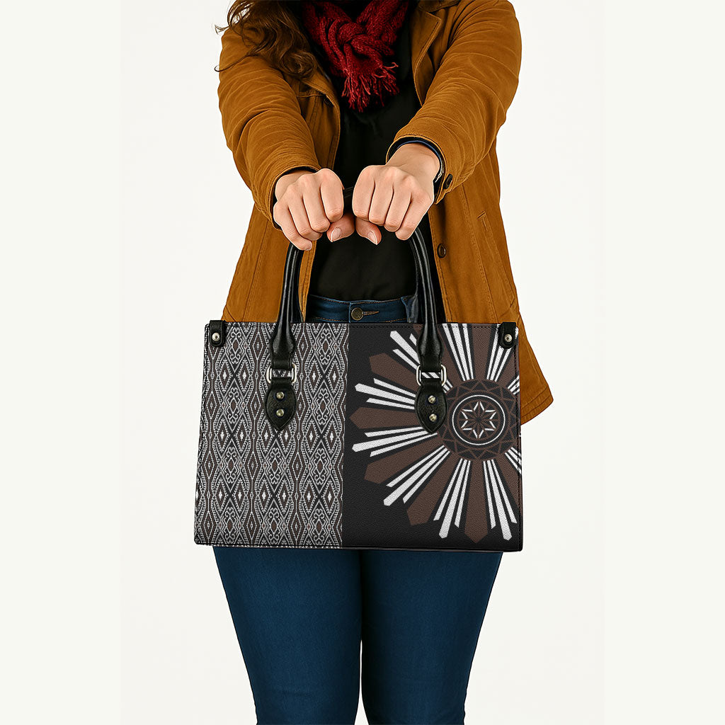 Mabuhay Philippines Festival Leather Bag Araw Tnalak Modern Filipiniana Inspired