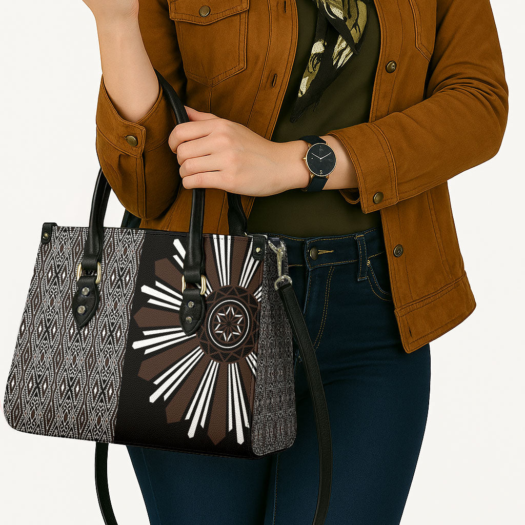 Mabuhay Philippines Festival Leather Bag Araw Tnalak Modern Filipiniana Inspired