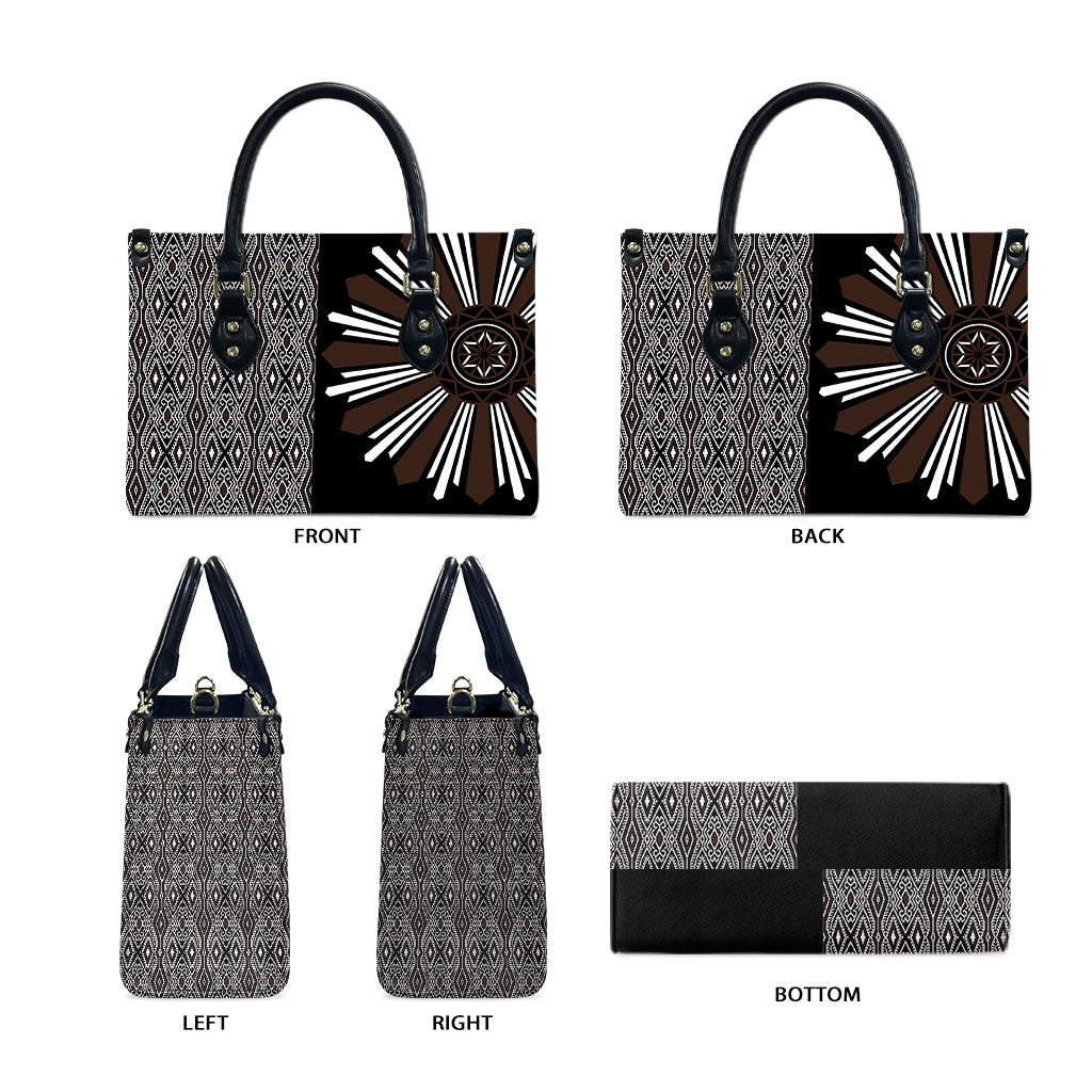 Mabuhay Philippines Festival Leather Bag Araw Tnalak Modern Filipiniana Inspired