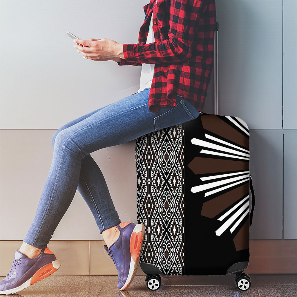 Mabuhay Philippines Festival Luggage Cover Araw Tnalak Modern Filipiniana Inspired