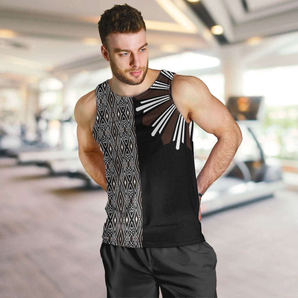 Mabuhay Philippines Festival Men Tank Top Araw Tnalak Modern Filipiniana Inspired