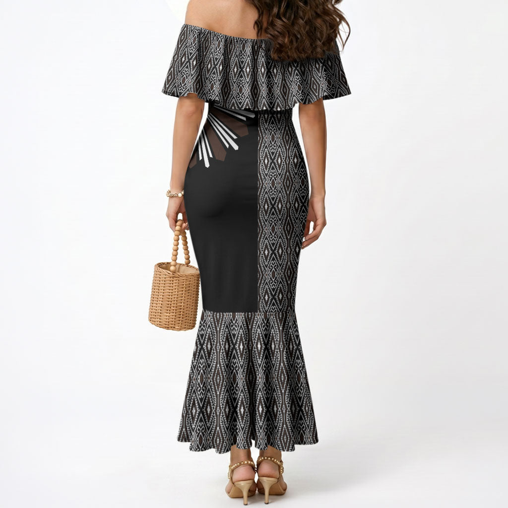 Mabuhay Philippines Festival Mermaid Dress Araw Tnalak Modern Filipiniana Inspired
