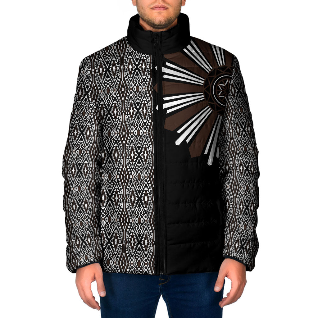 Mabuhay Philippines Festival Padded Jacket Araw Tnalak Modern Filipiniana Inspired