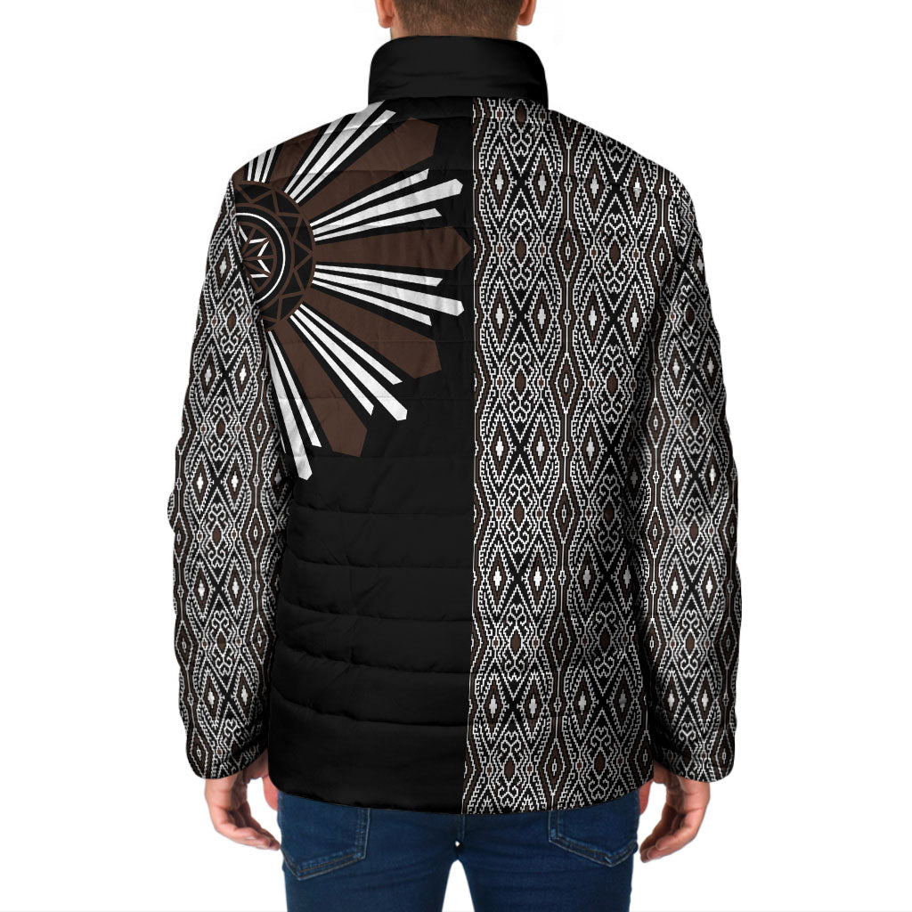 Mabuhay Philippines Festival Padded Jacket Araw Tnalak Modern Filipiniana Inspired