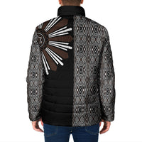 Mabuhay Philippines Festival Padded Jacket Araw Tnalak Modern Filipiniana Inspired
