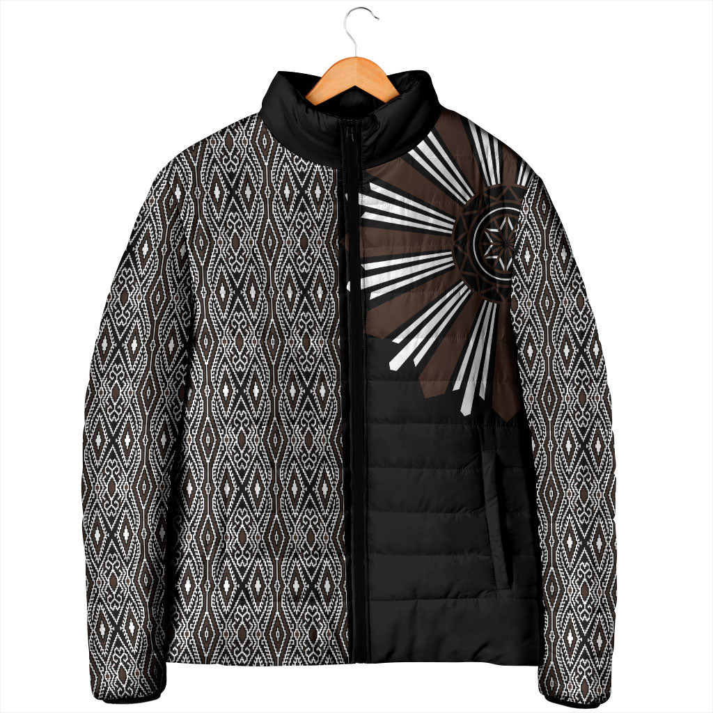 Mabuhay Philippines Festival Padded Jacket Araw Tnalak Modern Filipiniana Inspired