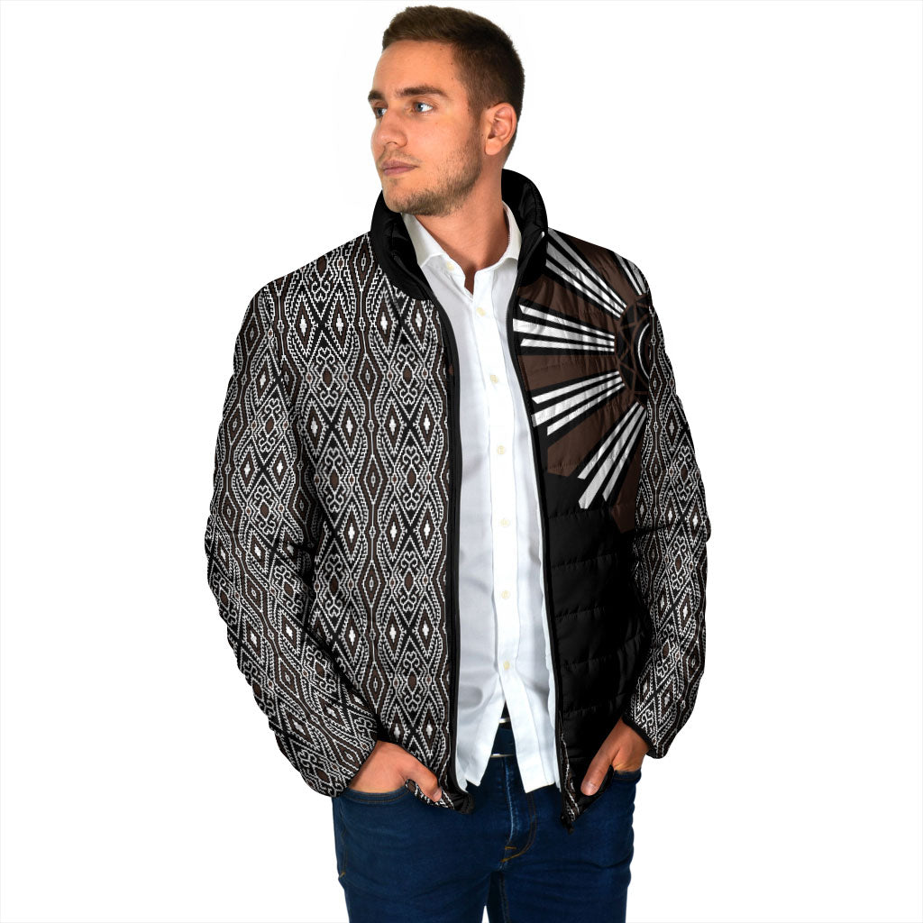 Mabuhay Philippines Festival Padded Jacket Araw Tnalak Modern Filipiniana Inspired