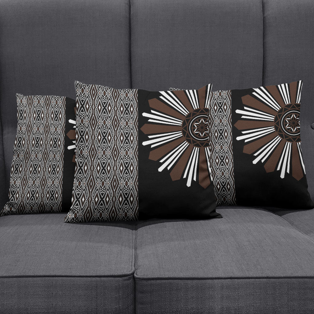 Mabuhay Philippines Festival Pillow Cover Araw Tnalak Modern Filipiniana Inspired