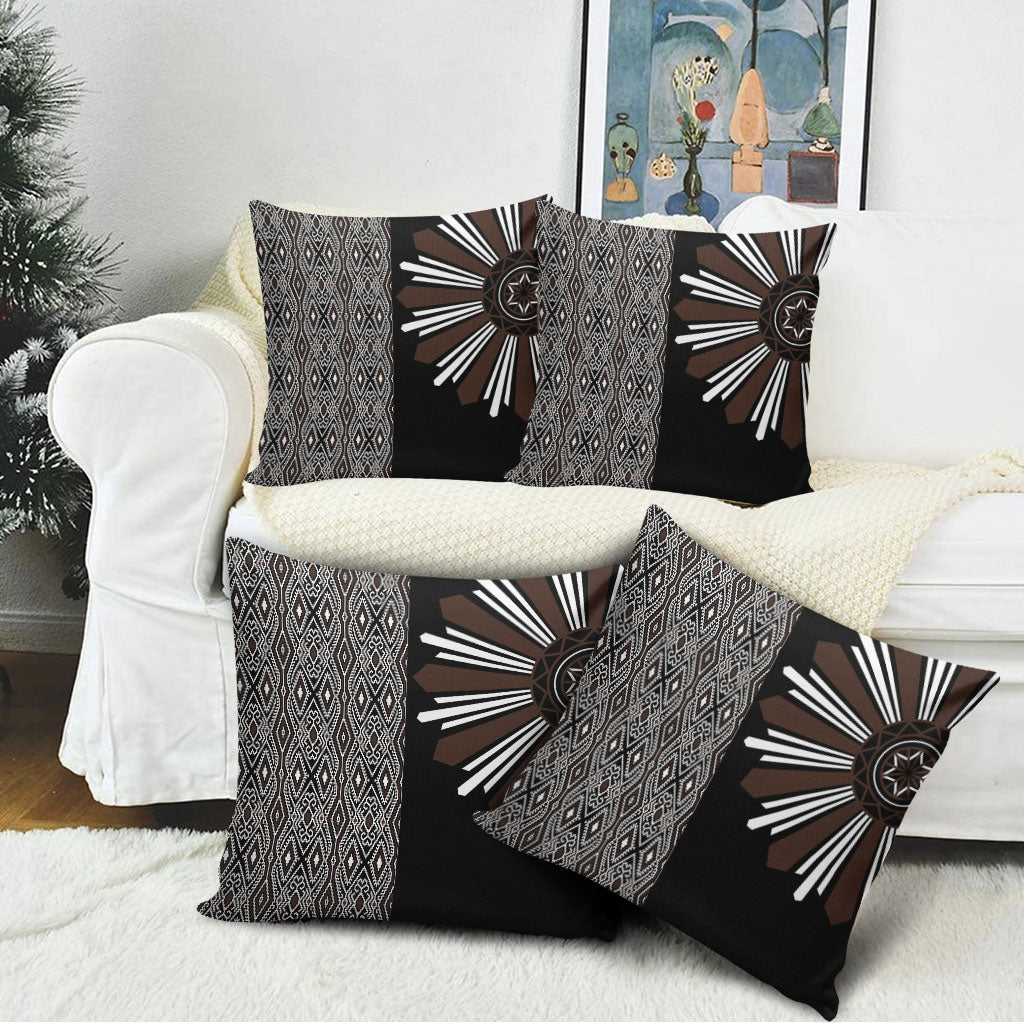 Mabuhay Philippines Festival Pillow Cover Araw Tnalak Modern Filipiniana Inspired