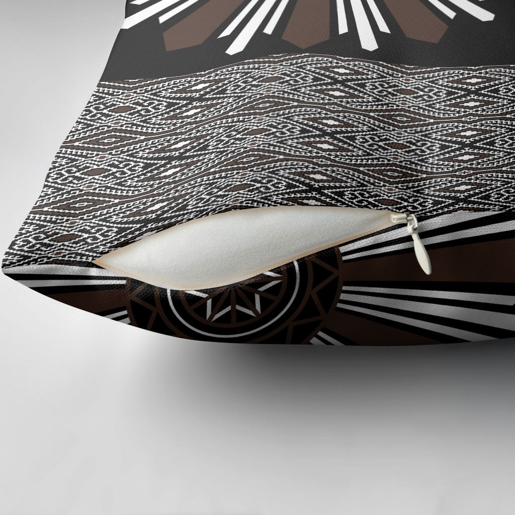 Mabuhay Philippines Festival Pillow Cover Araw Tnalak Modern Filipiniana Inspired