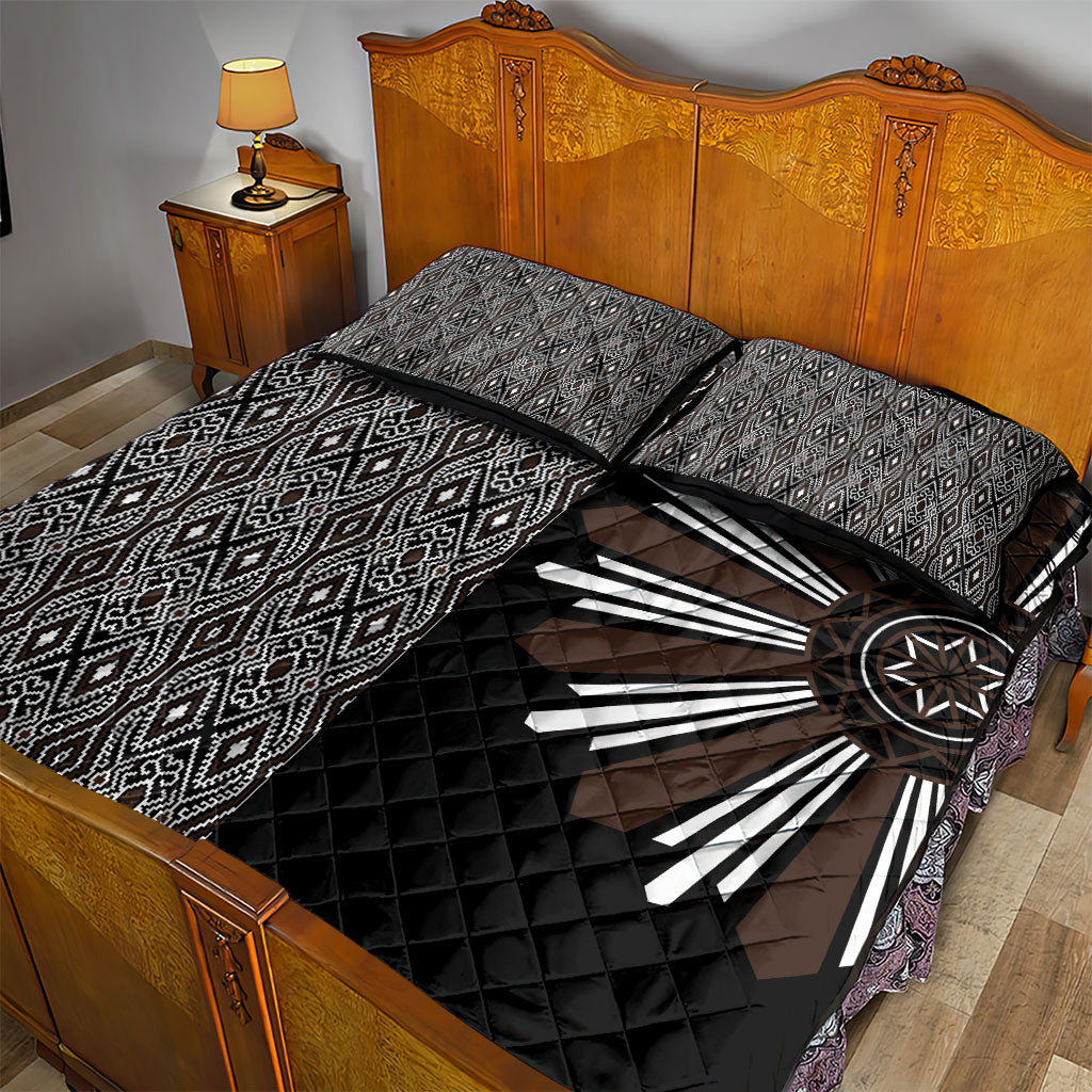 Mabuhay Philippines Festival Quilt Bed Set Araw Tnalak Modern Filipiniana Inspired