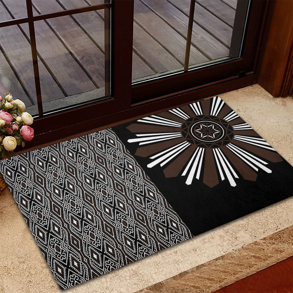 Mabuhay Philippines Festival Rubber Doormat Araw Tnalak Modern Filipiniana Inspired