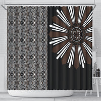 Mabuhay Philippines Festival Shower Curtain Araw Tnalak Modern Filipiniana Inspired