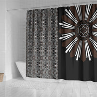 Mabuhay Philippines Festival Shower Curtain Araw Tnalak Modern Filipiniana Inspired