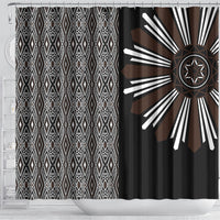 Mabuhay Philippines Festival Shower Curtain Araw Tnalak Modern Filipiniana Inspired