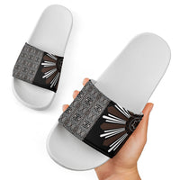 Mabuhay Philippines Festival Slide Sandals Araw Tnalak Modern Filipiniana Inspired