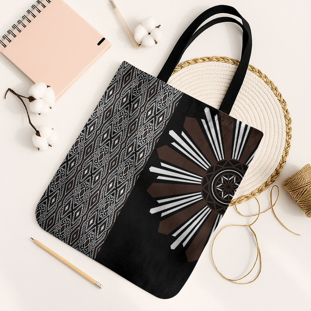 Mabuhay Philippines Festival Tote Bag Araw Tnalak Modern Filipiniana Inspired