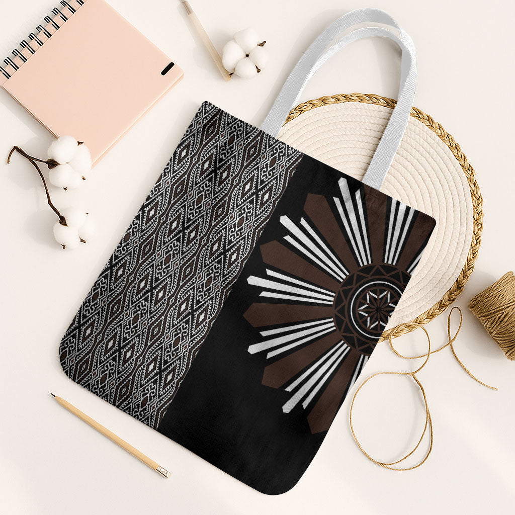 Mabuhay Philippines Festival Tote Bag Araw Tnalak Modern Filipiniana Inspired