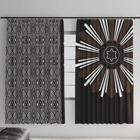 Mabuhay Philippines Festival Window Curtain Araw Tnalak Modern Filipiniana Inspired