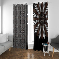 Mabuhay Philippines Festival Window Curtain Araw Tnalak Modern Filipiniana Inspired