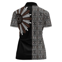 Mabuhay Philippines Festival Women Polo Shirt Araw Tnalak Modern Filipiniana Inspired