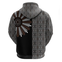 Mabuhay Philippines Festival Zip Hoodie Araw Tnalak Modern Filipiniana Inspired